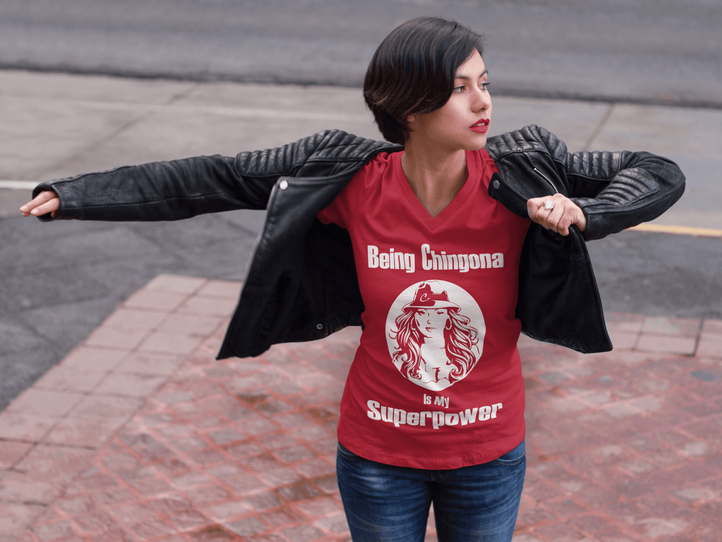 Being Chingona is my Superpower | Women's T-shirt by Sanchez Here
