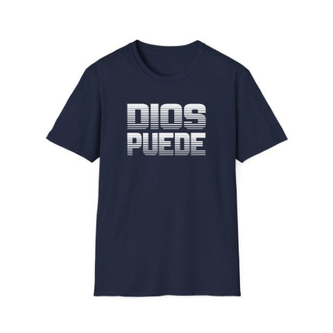 Dios Puede Navy Blue Unisex Tee by Sanchez Here